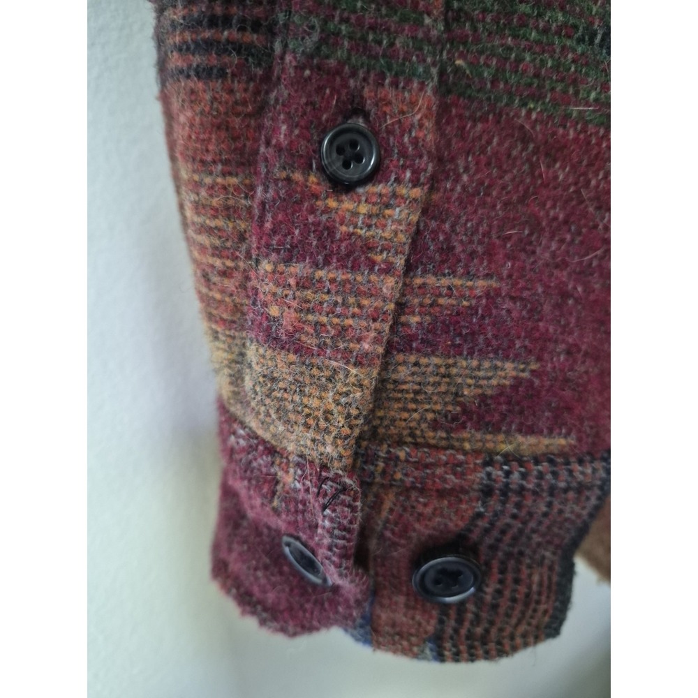 Territory Ahead Men's L Multi Color Aztec Navajo Western Blanket Jacket Wool - Picture 3 of 5